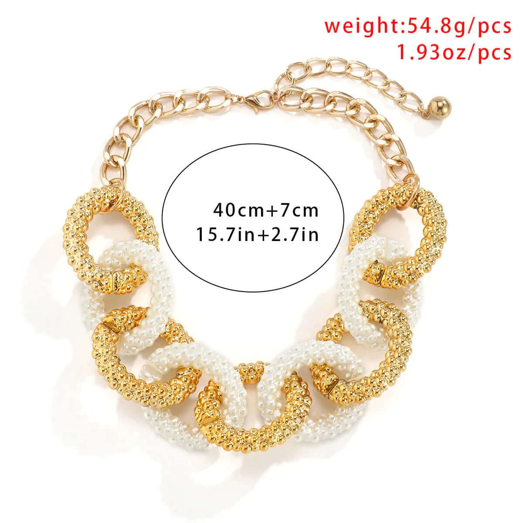 Vintage Metal Thick Chain Necklace-DESTINY