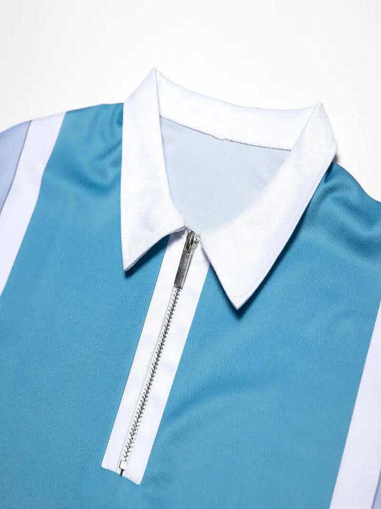 Ethan – casual short-sleeved shirt with stripe print-DESTINY