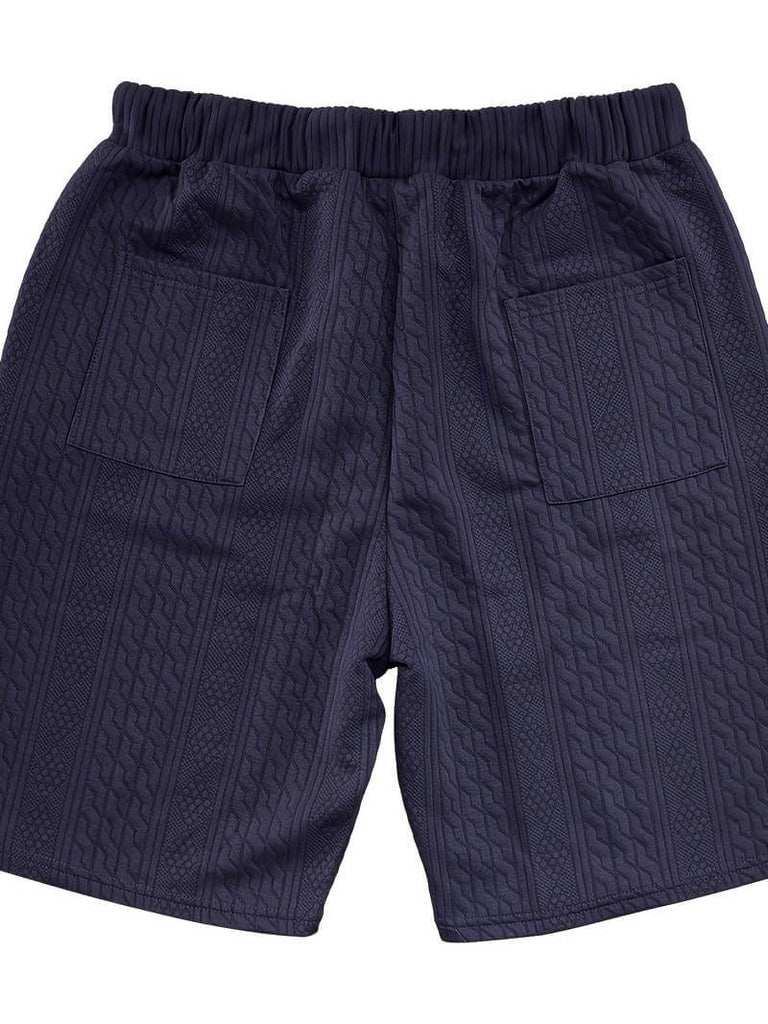 Andrew – set consisting of a comfortable V-neck knitted top and matching shorts-DESTINY