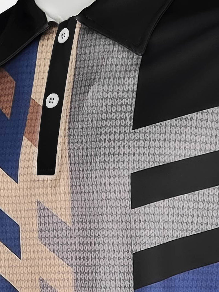 Daniel – casual 1/4 button shirt in vintage style-DESTINY