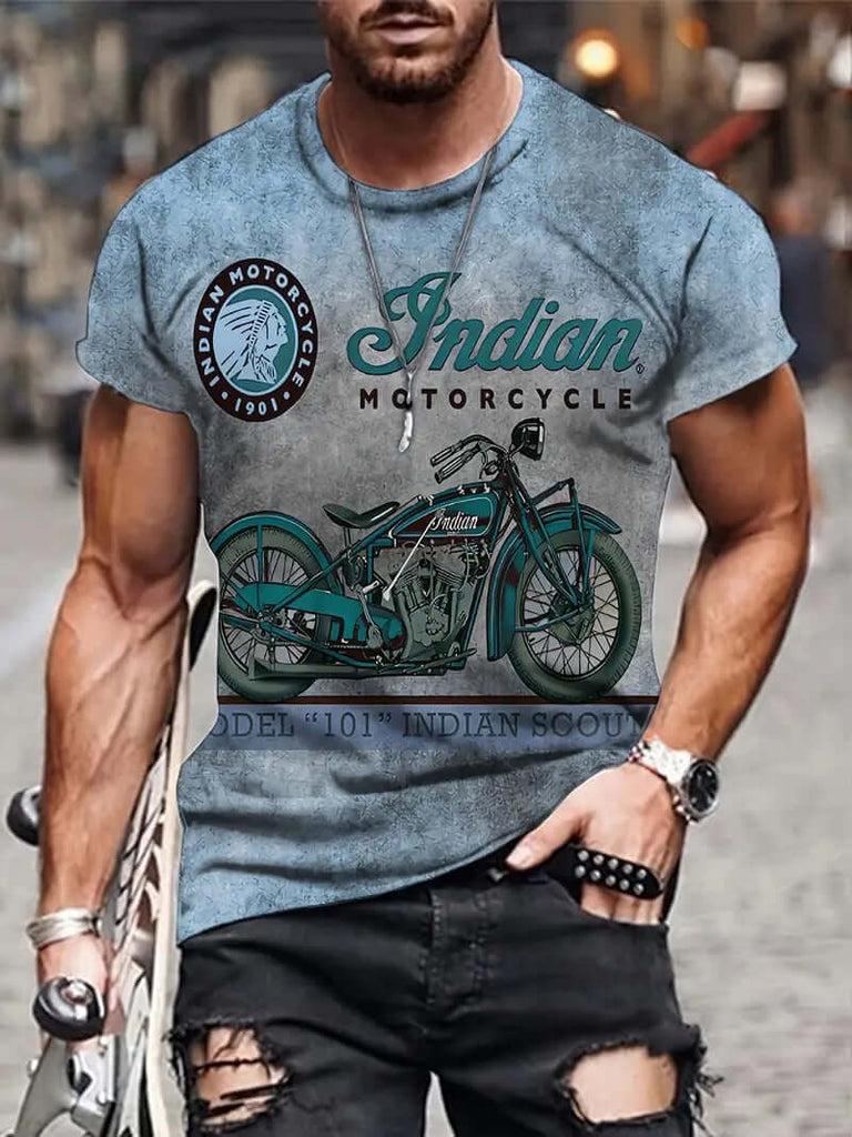 William - retro style graphic t-shirt for men-DESTINY