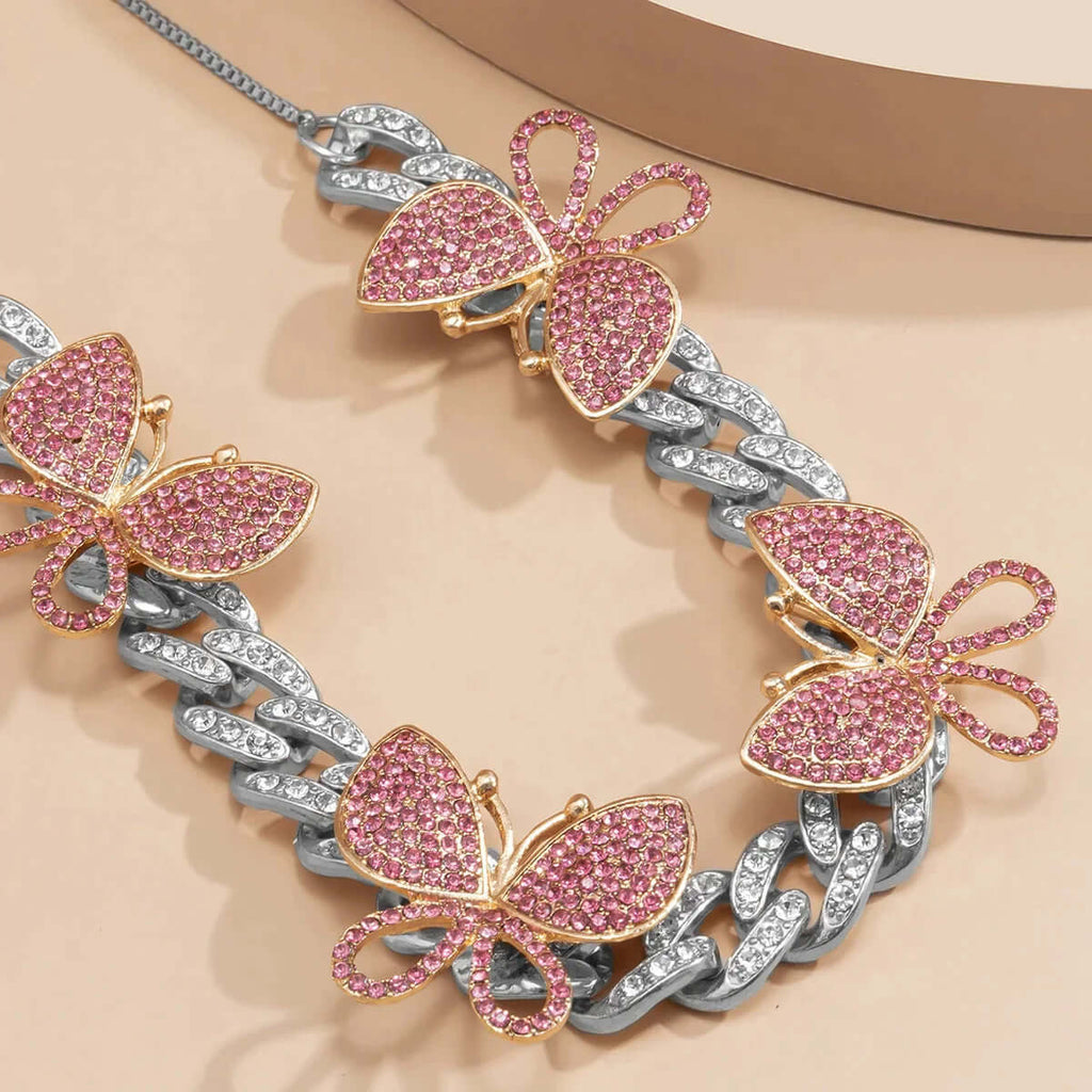 Fashion Butterfly Color Necklace-DESTINY