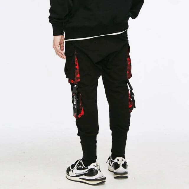 Catalina - Streetwear jogging trousers with utility straps-DESTINY