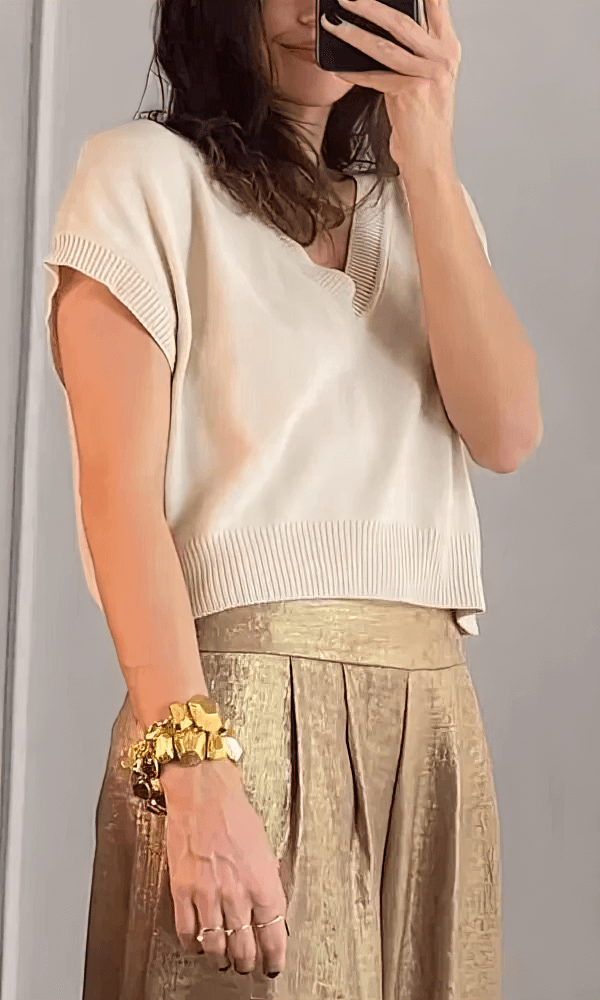 Maelin | Elegant Top and Pants Set-DESTINY