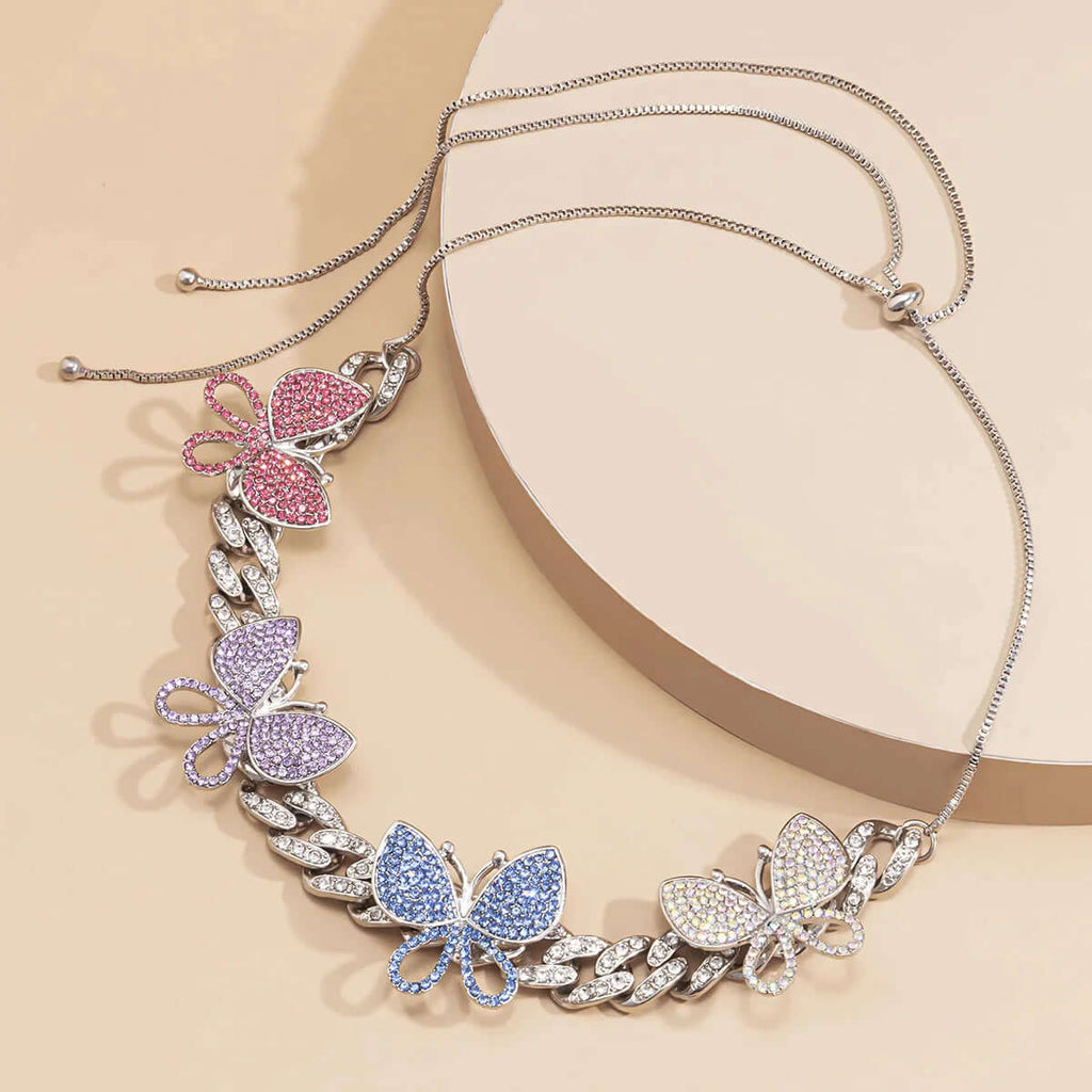 Fashion Butterfly Color Necklace-DESTINY