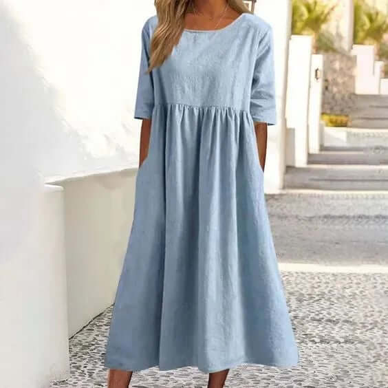 Sibylla™ - Cotton Dress-DESTINY