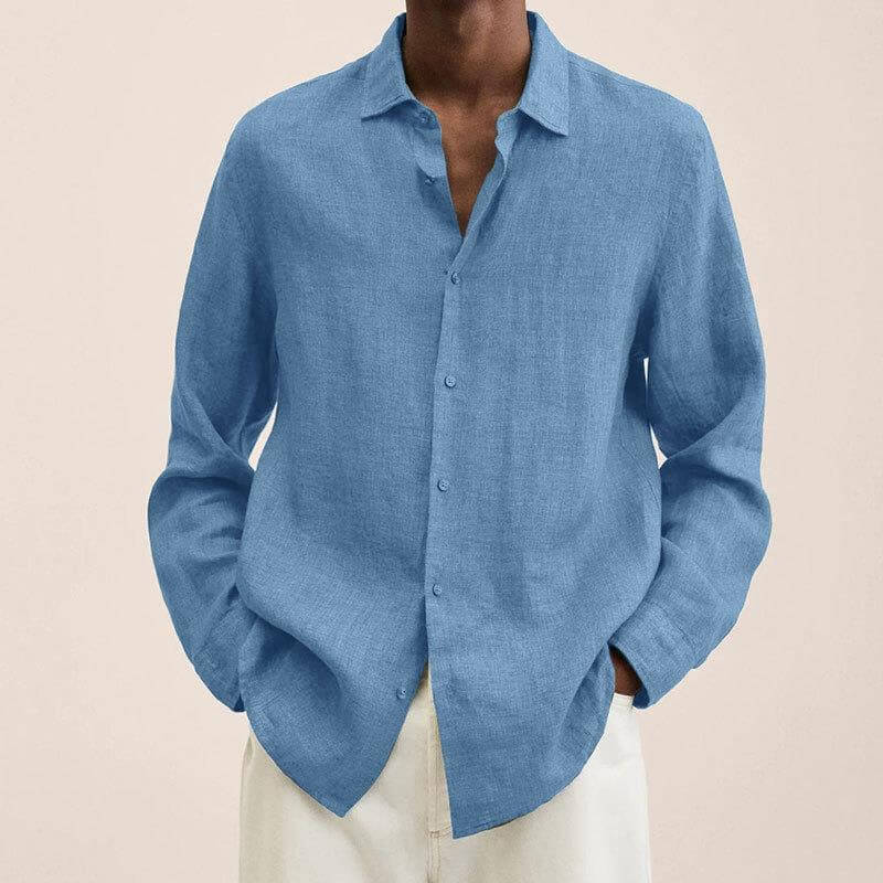 Adrie | Classic Elegant Linen Shirt-DESTINY