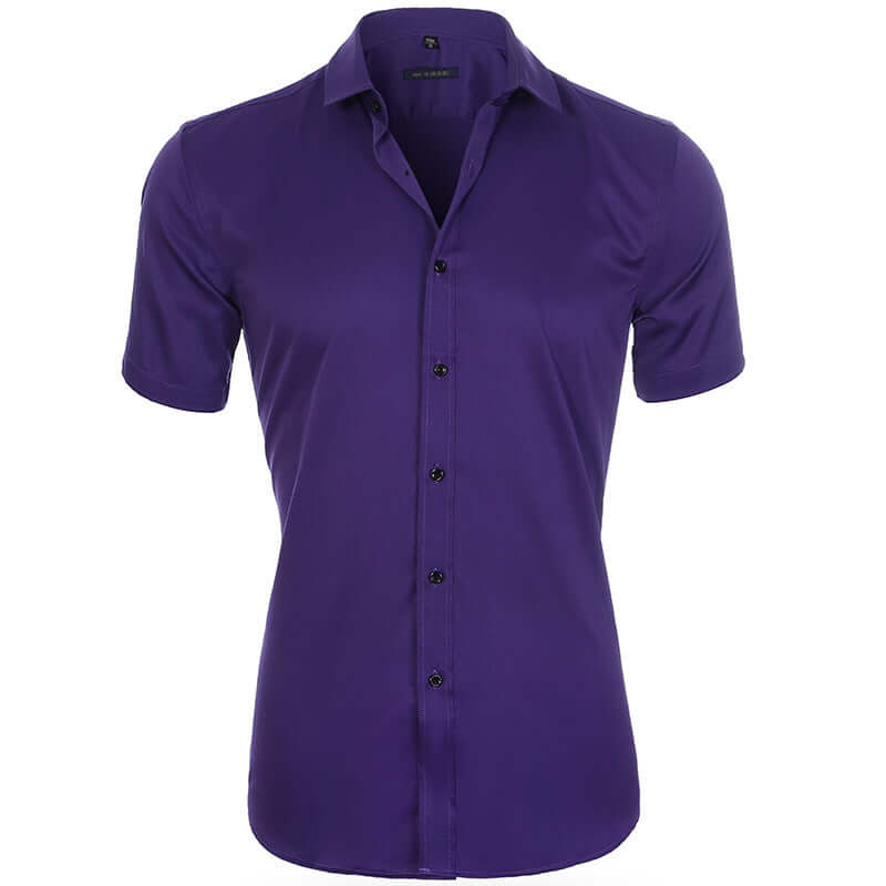 Breathable Elastic Anti-wrinkle Short Sleeve Shirt-DESTINY