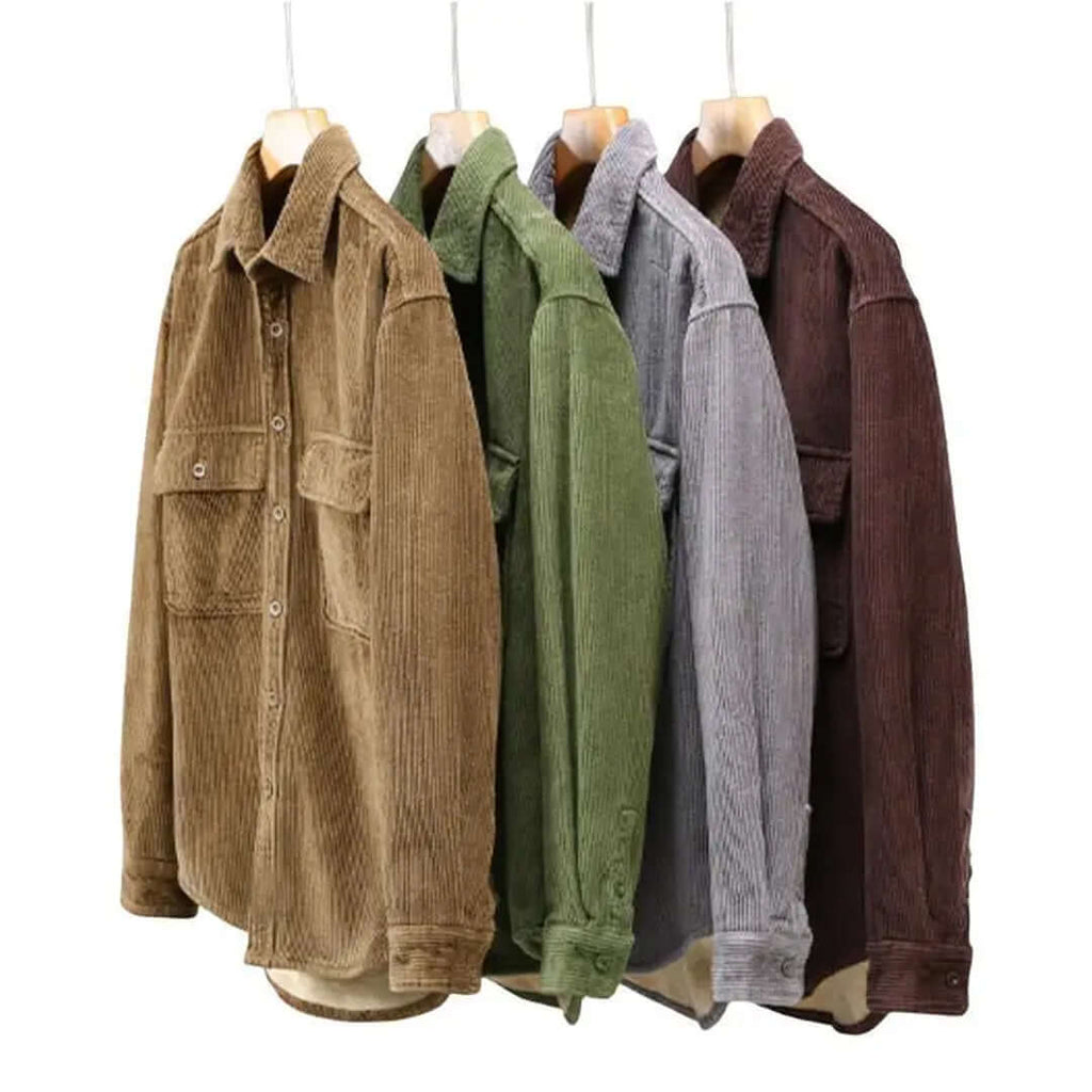 Abernathy - Men's corduroy shirt for winter-DESTINY