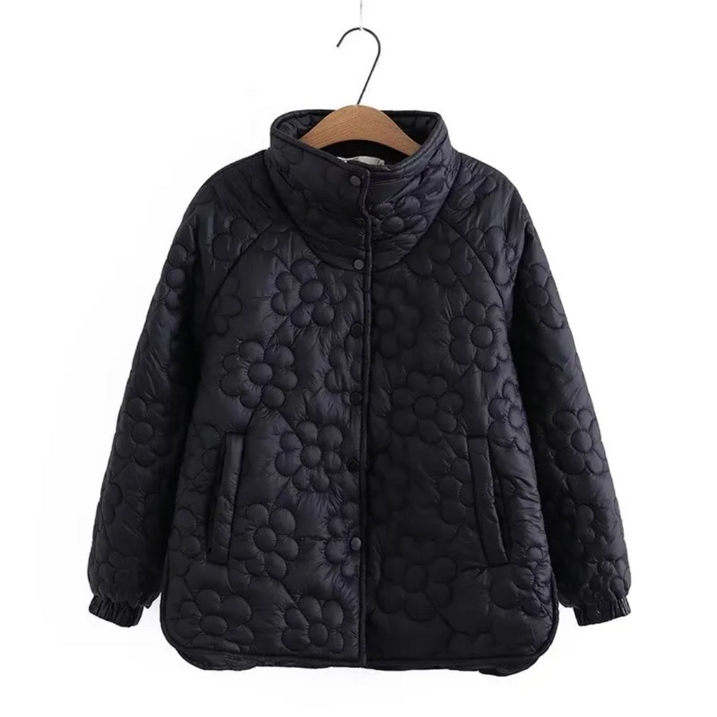Pleasantly warm padded jacket, elegant-DESTINY