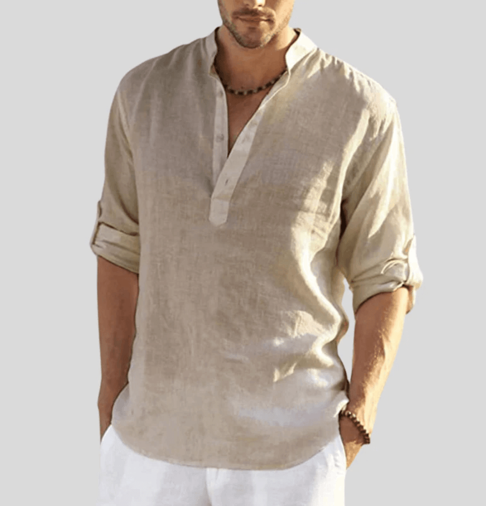 Elegant linen shirt for men - Thomas-DESTINY