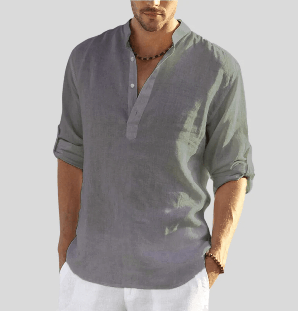 Elegant linen shirt for men - Thomas-DESTINY