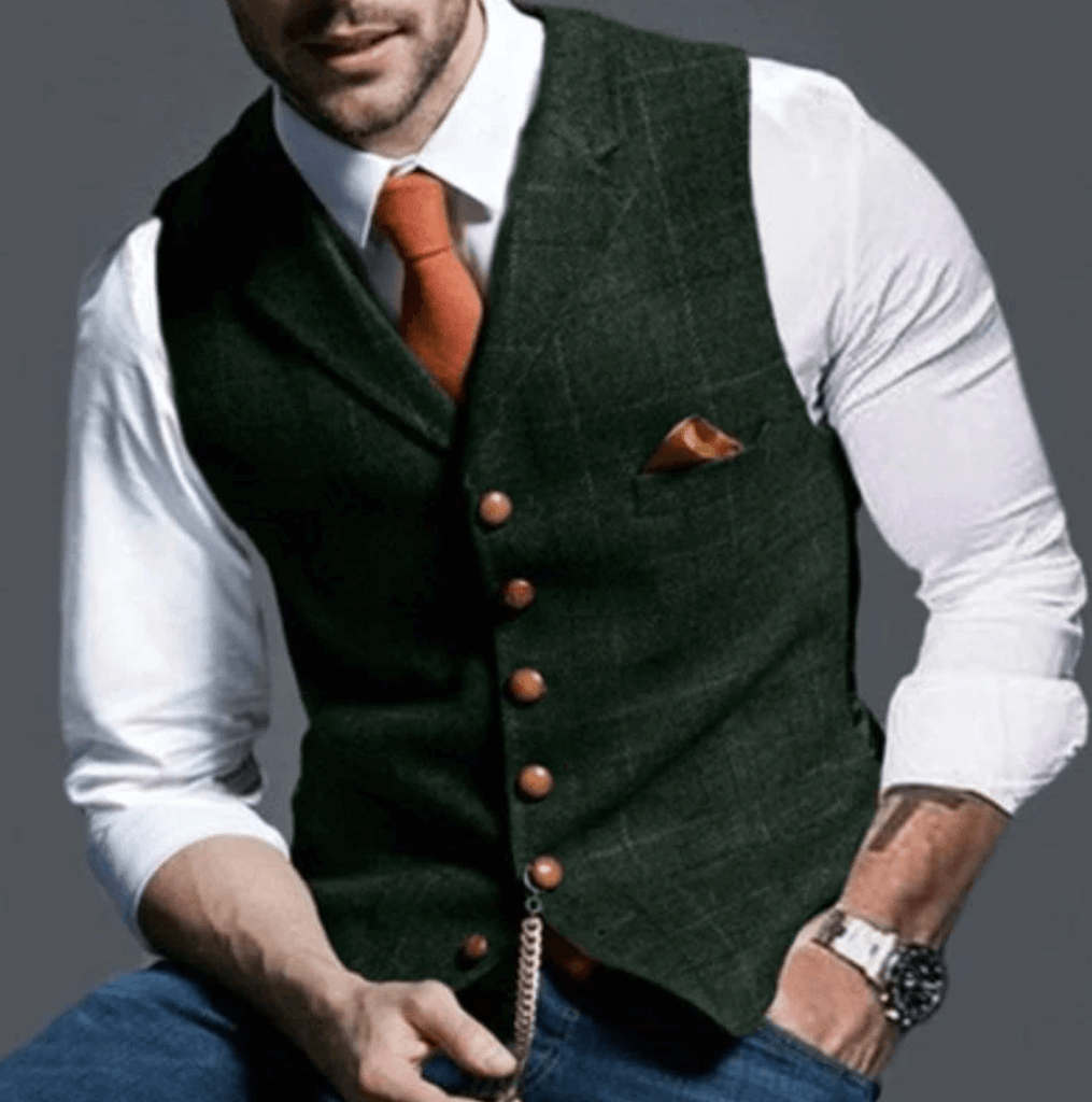 Craig - Elegant men's waistcoat-DESTINY
