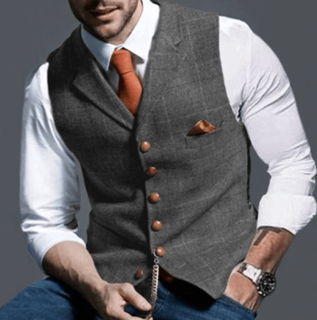 Craig - Elegant men's waistcoat-DESTINY