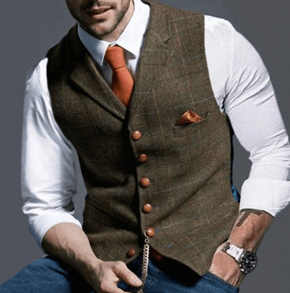 Craig - Elegant men's waistcoat-DESTINY