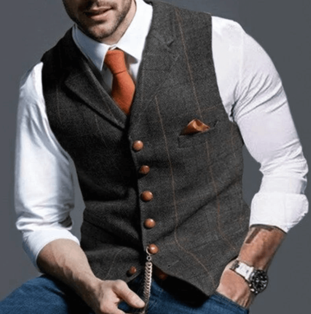 Craig - Elegant men's waistcoat-DESTINY