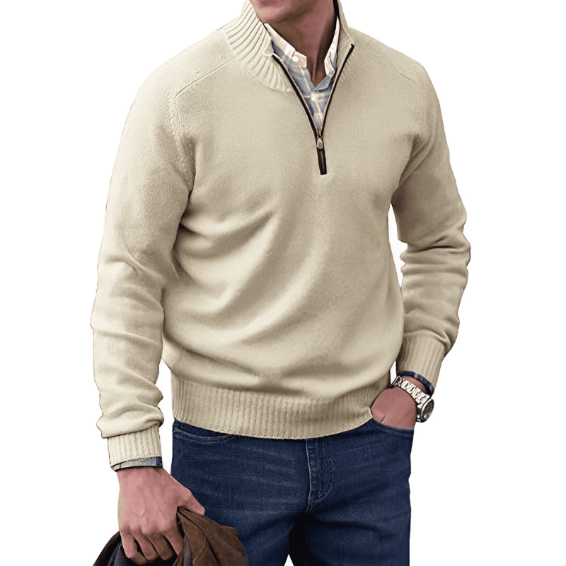 ALBIE - ELEGANT SWEATER WITH ZIPPER-DESTINY