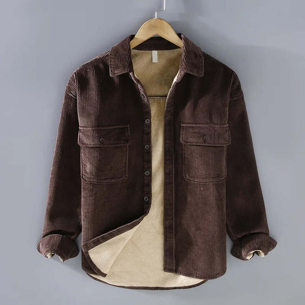 Abernathy - Men's corduroy shirt for winter-DESTINY