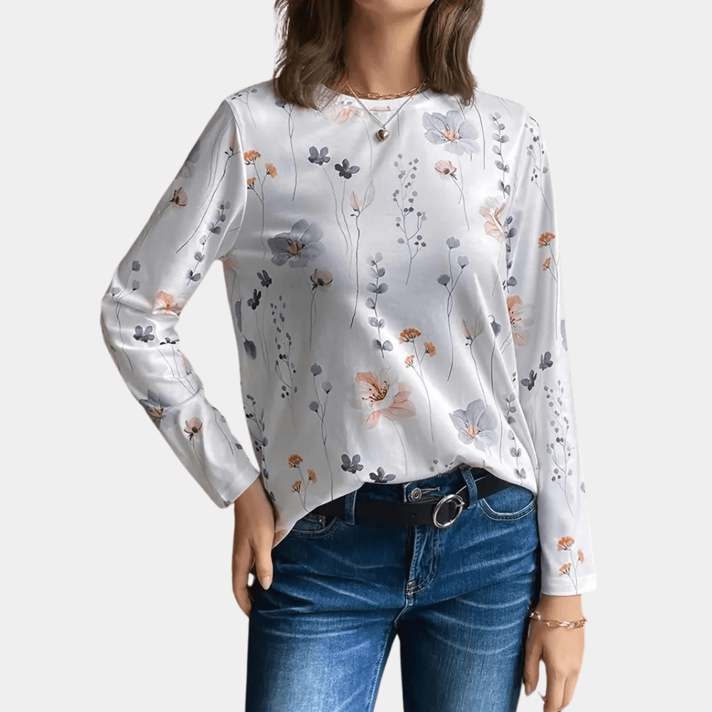 Ulla - Women's floral blouse-DESTINY