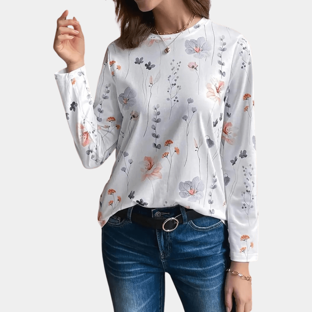 Ulla - Women's floral blouse-DESTINY