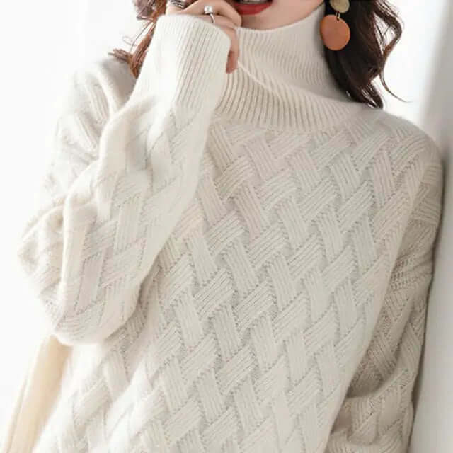 Elegant, chic cashmere-like sweater-DESTINY