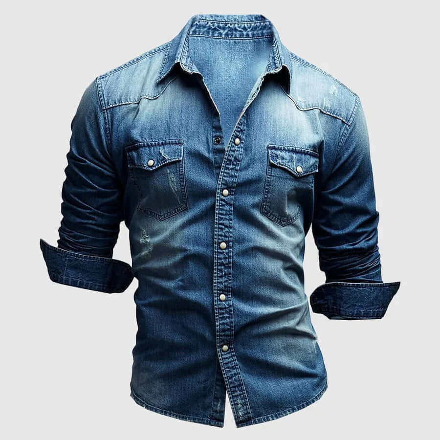 Davis - Timeless denim shirt-DESTINY