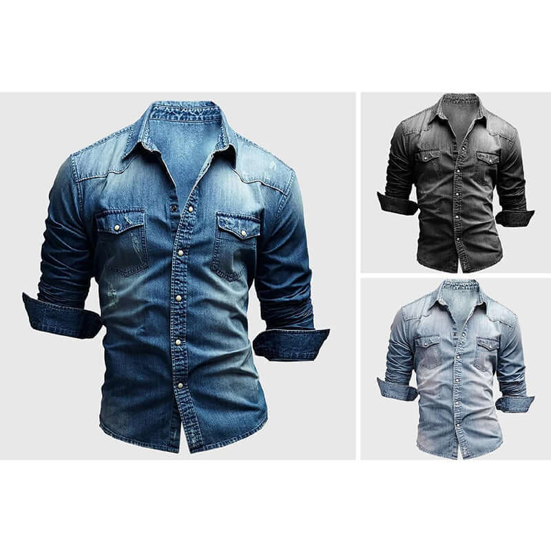 Davis - Timeless denim shirt-DESTINY