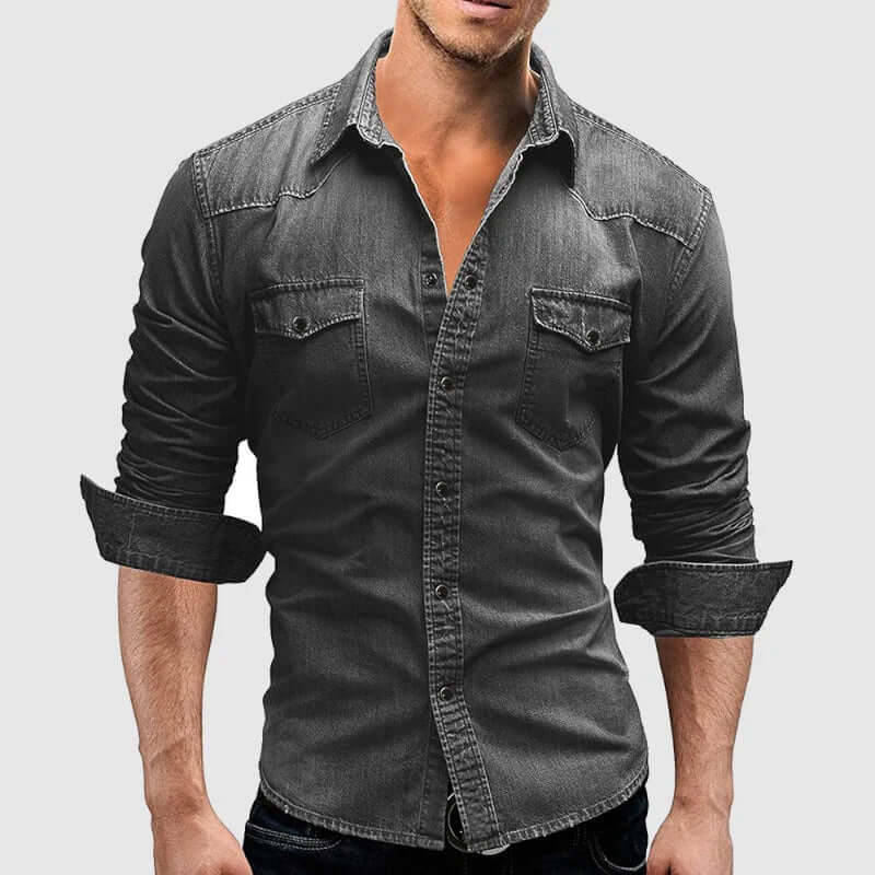 Davis - Timeless denim shirt-DESTINY