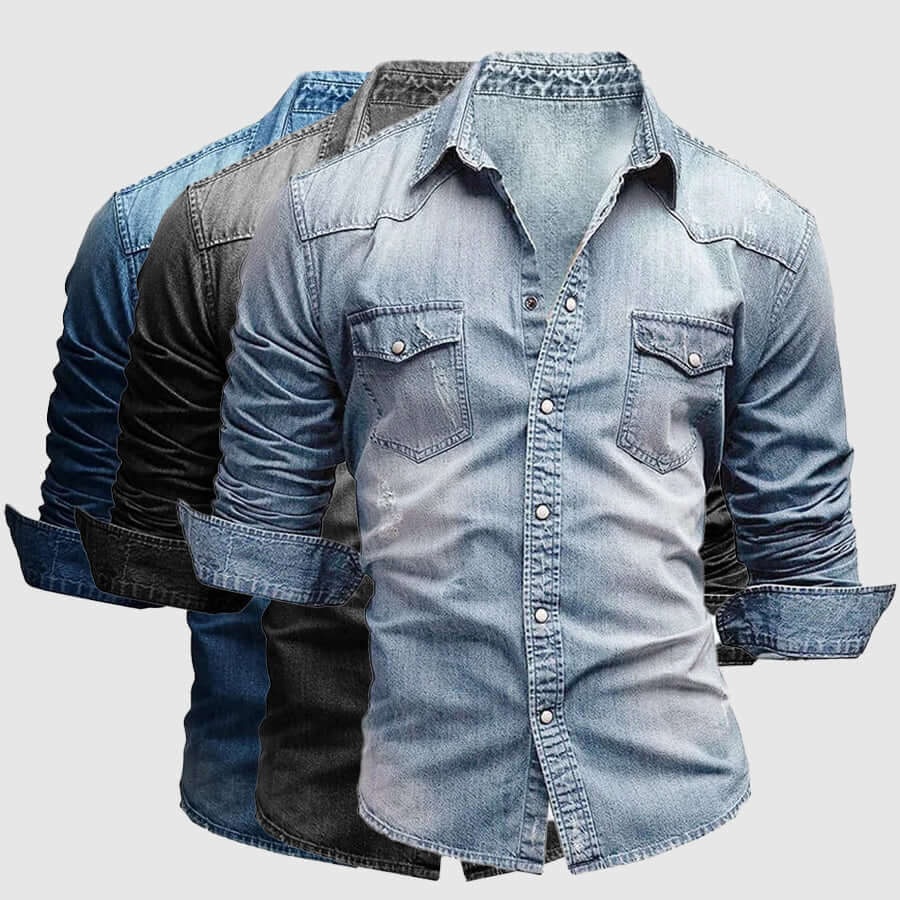Davis - Timeless denim shirt-DESTINY