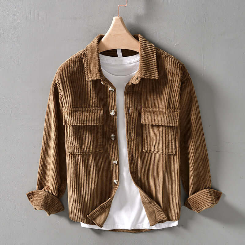 Kaleb - Retro corduroy shirt-DESTINY