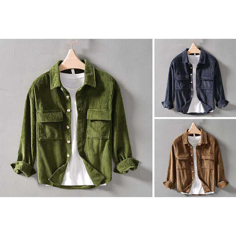 Kaleb - Retro corduroy shirt-DESTINY