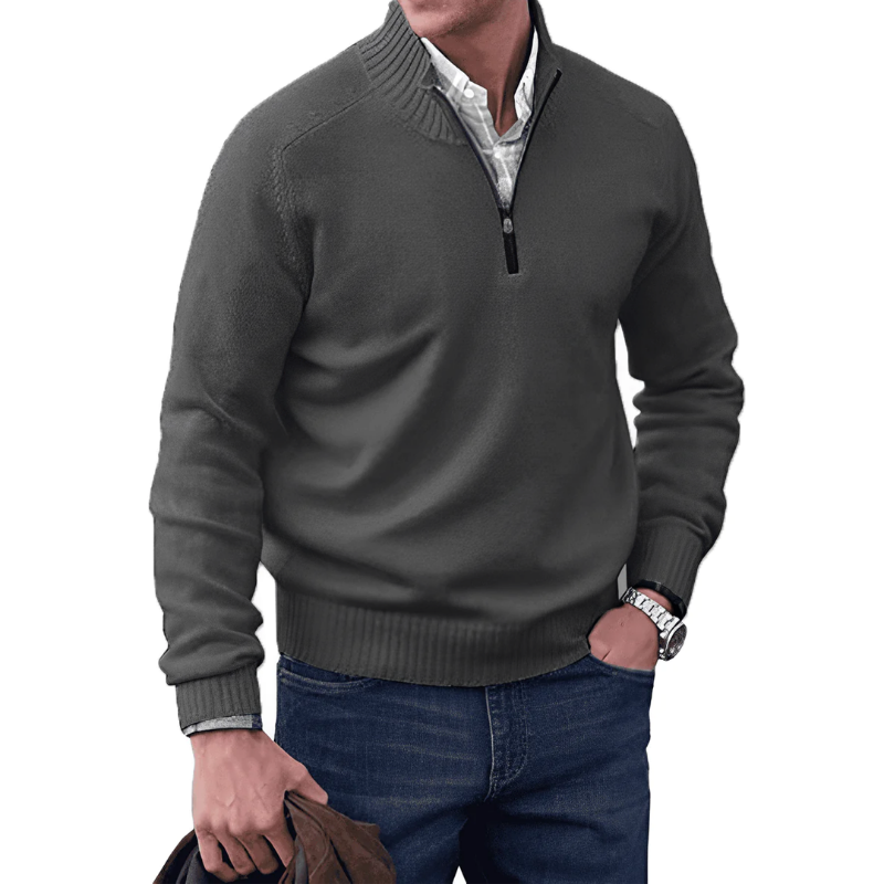 ALBIE - ELEGANT SWEATER WITH ZIPPER-DESTINY