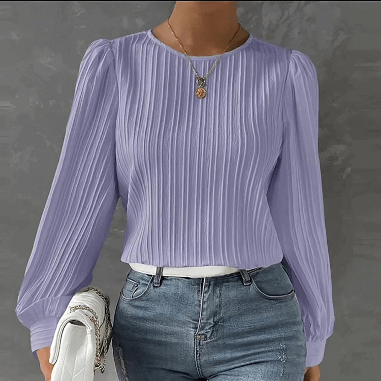 Elegant Long-sleeved Loose Puff Blouse For Women-DESTINY