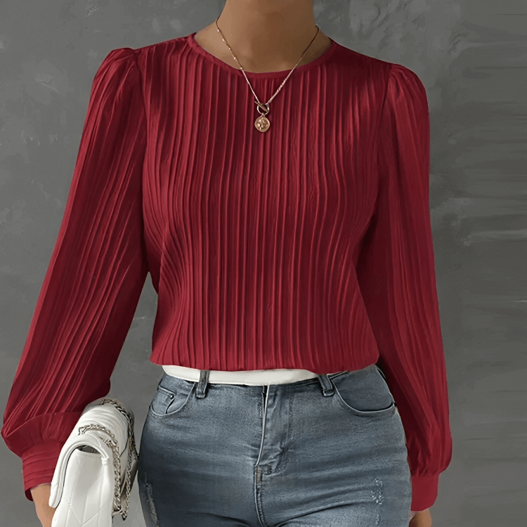 Elegant Long-sleeved Loose Puff Blouse For Women-DESTINY