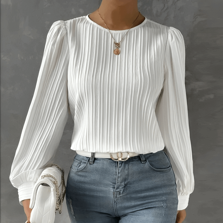Elegant Long-sleeved Loose Puff Blouse For Women-DESTINY