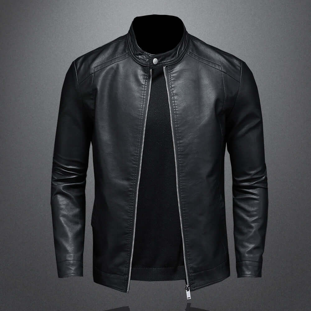 Dan Anthony Leather Moto Jacket-DESTINY