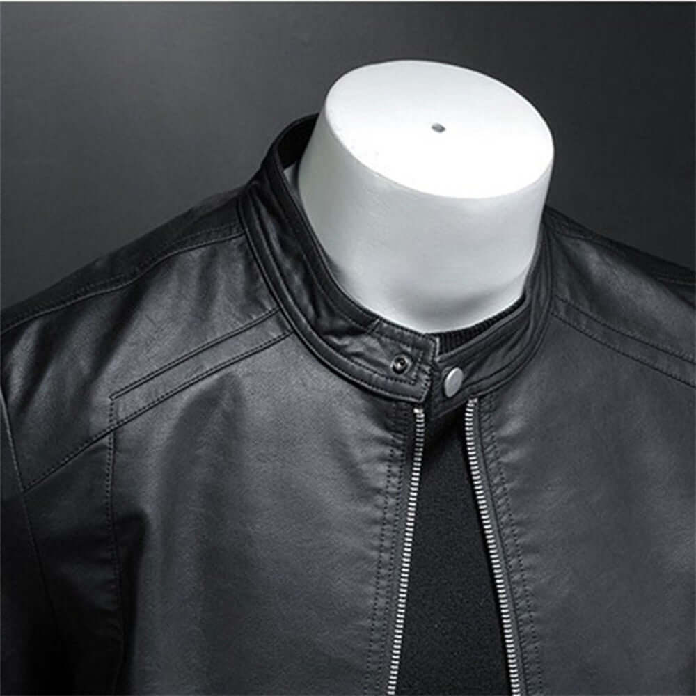 Dan Anthony Leather Moto Jacket-DESTINY