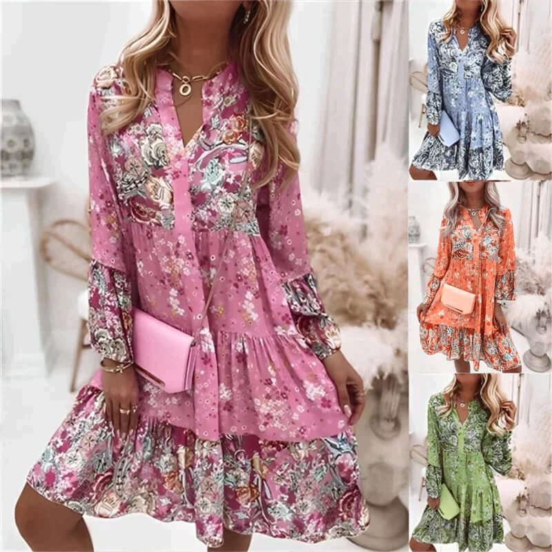 Floral dress - Radiant in summer-DESTINY