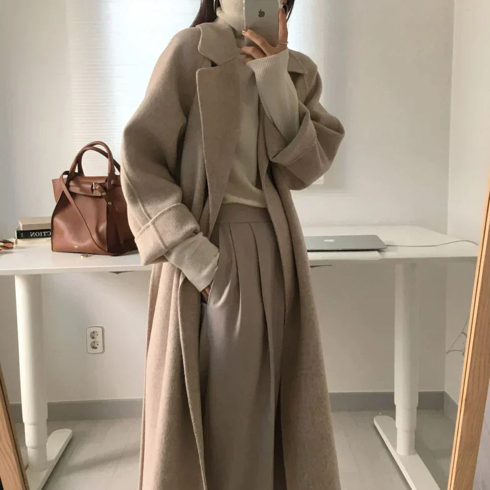 Classic warm long winter coat for women - Comfortable and versatile-DESTINY