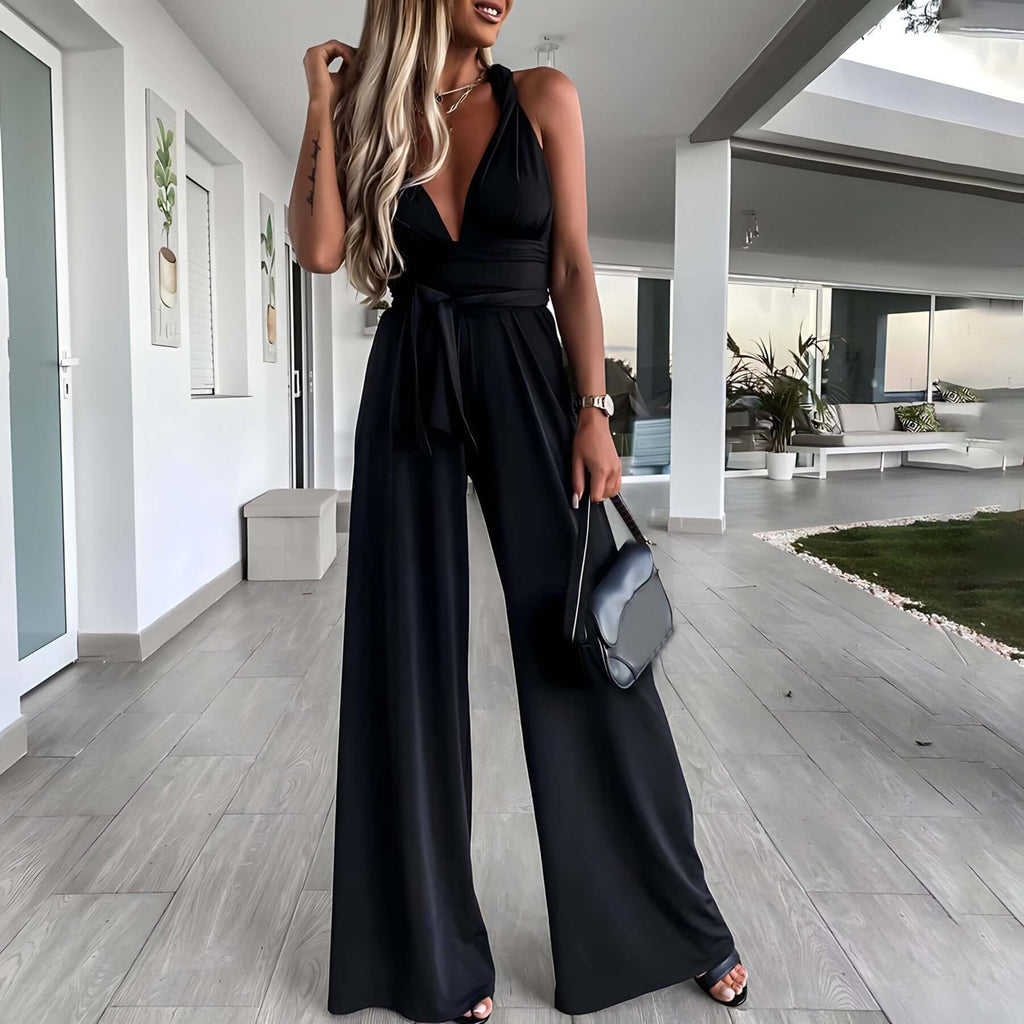 Blake - Summer jumpsuit with wide leg pants-DESTINY