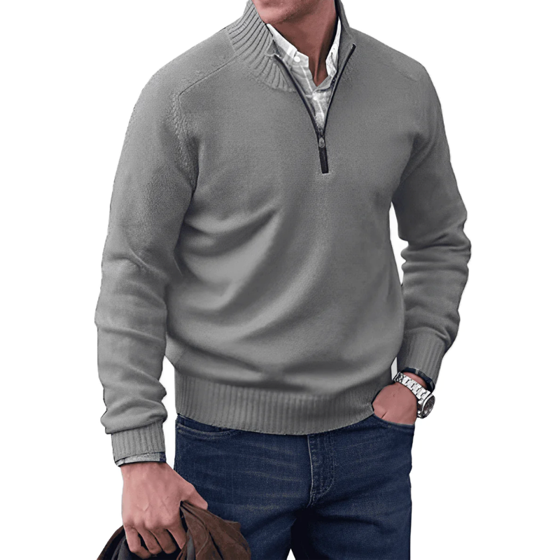 ALBIE - ELEGANT SWEATER WITH ZIPPER-DESTINY
