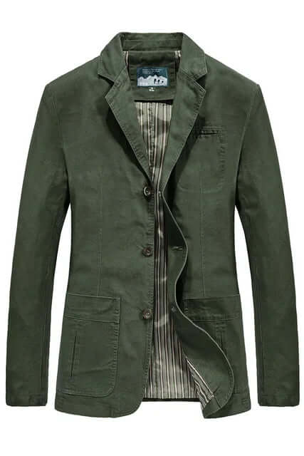 Men's Multi-Pocket Single-Button Blazer-DESTINY