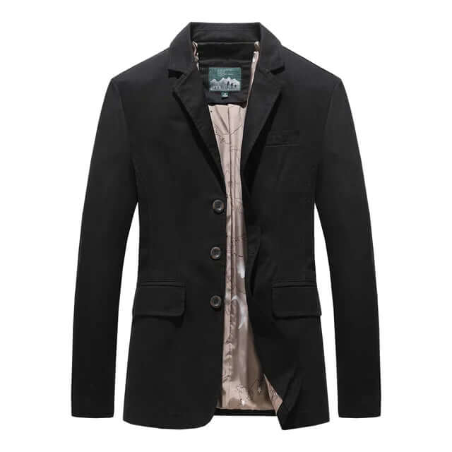 Men's Multi-Pocket Single-Button Blazer-DESTINY