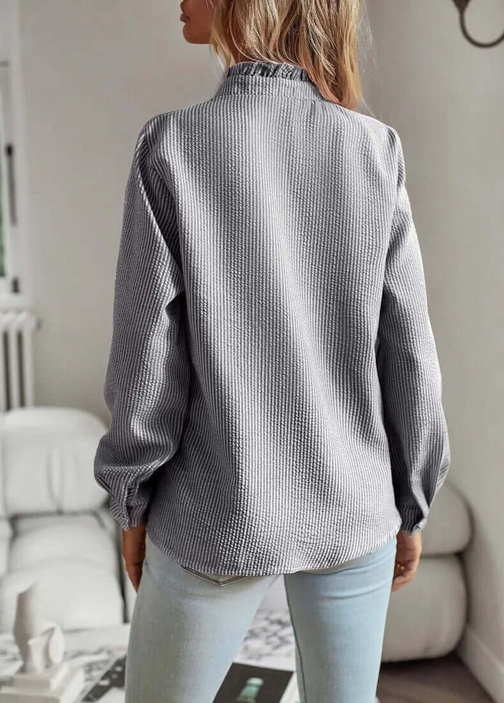 Lisbeth - Elegant long sleeve blouse-DESTINY