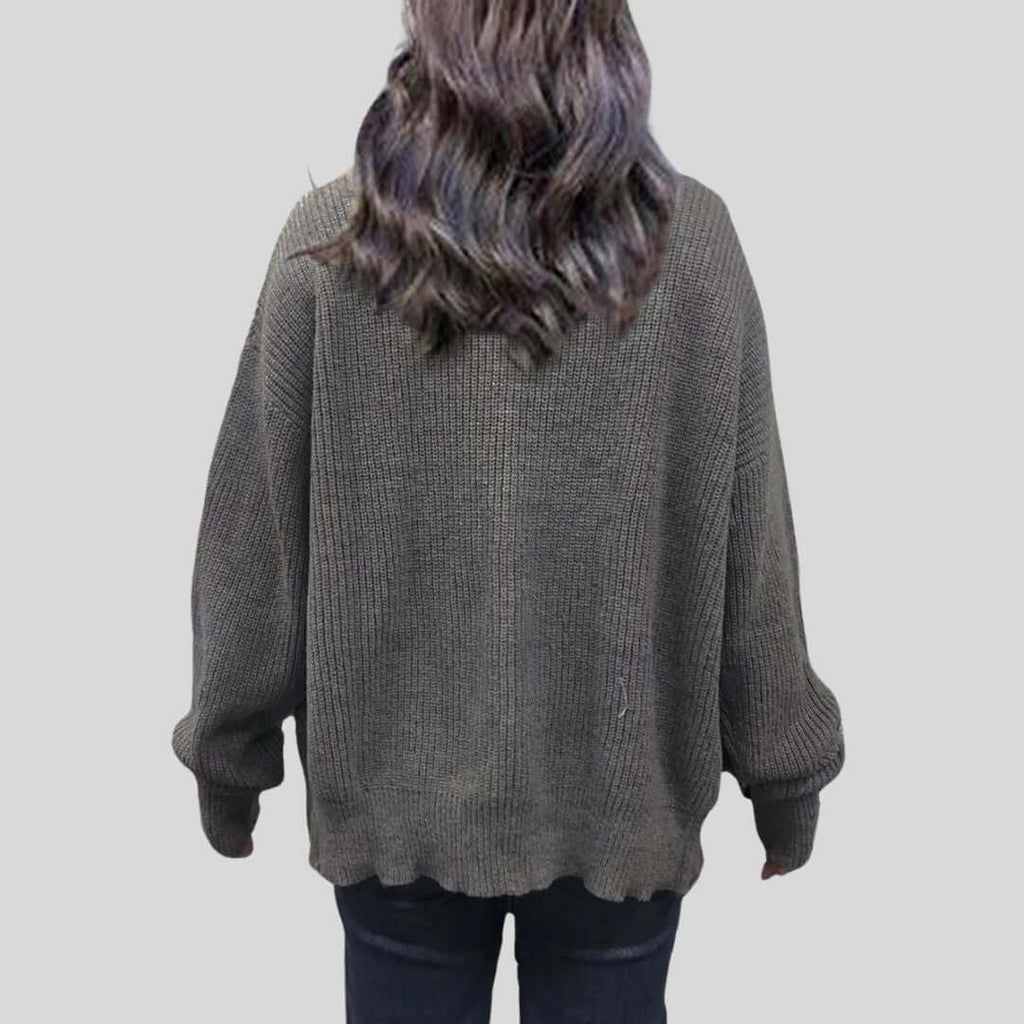 Alyssa - Cardigan with drawstring at the front-DESTINY
