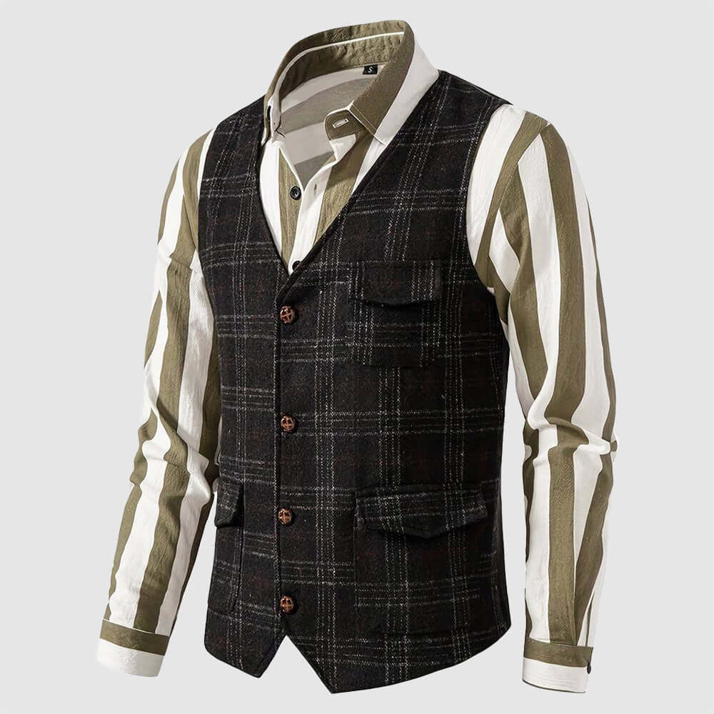 Sandro - Vintage men's waistcoat-DESTINY