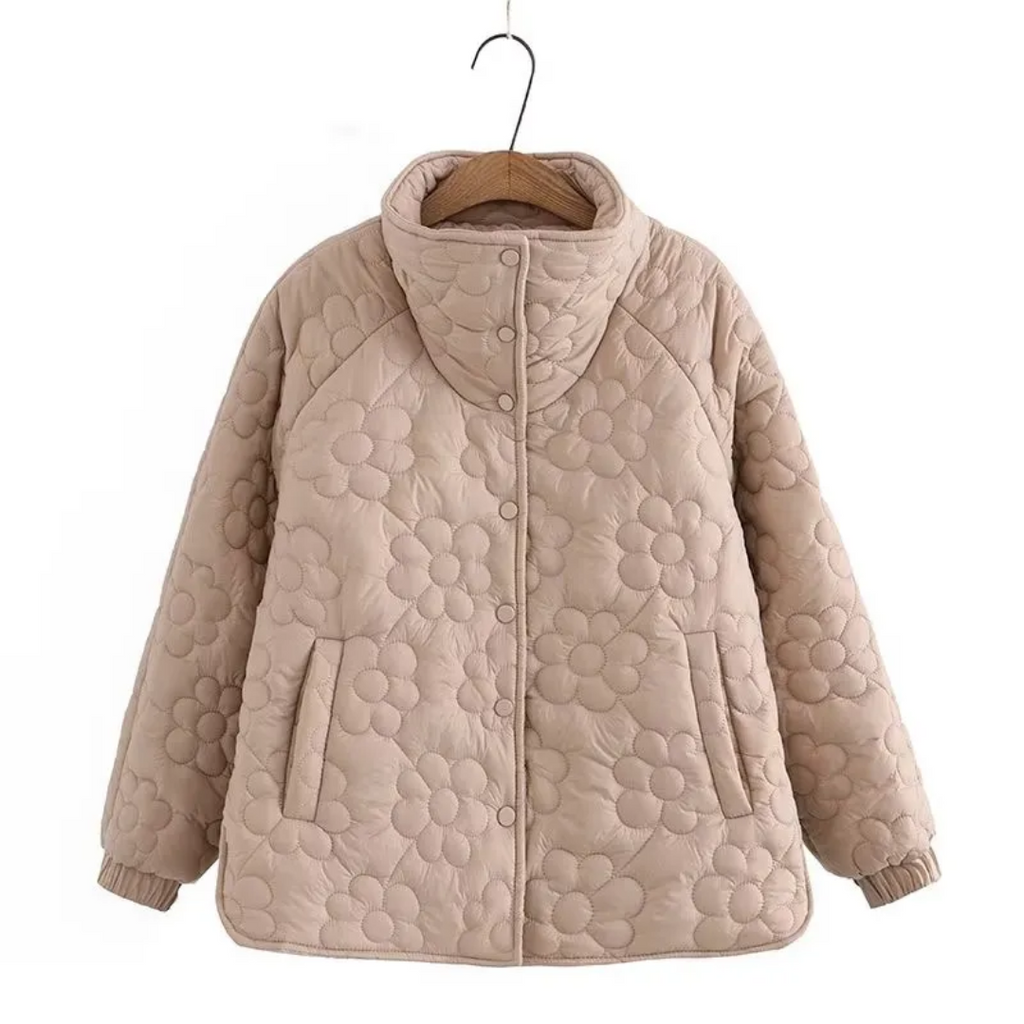 Pleasantly warm padded jacket, elegant-DESTINY
