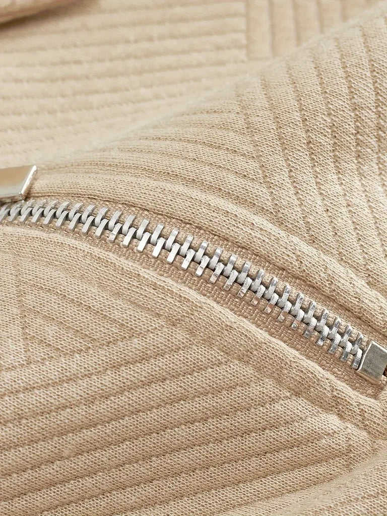 DENNIS - Vintage Zip-Up Sweater-DESTINY