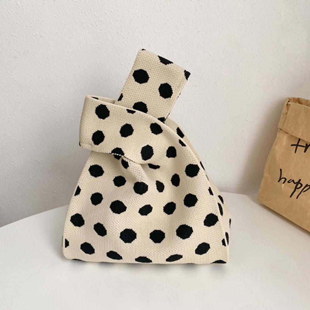 Zara - Chic striped canvas tote bag-DESTINY