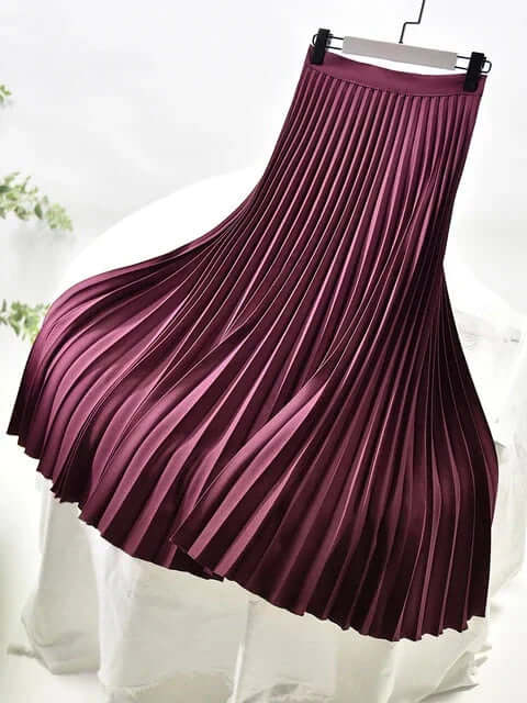 Elegant pleated skirt for women-DESTINY
